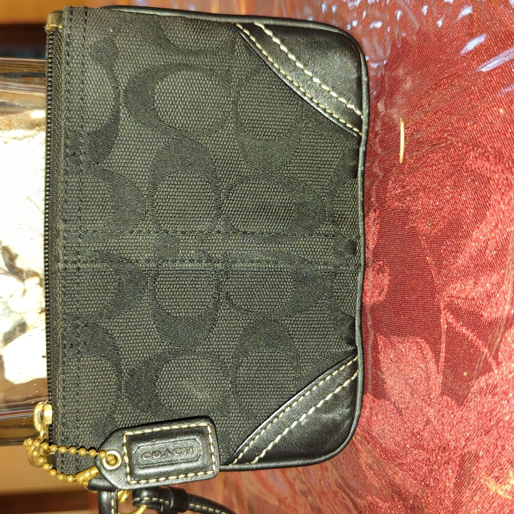 Coach Black Wristlet